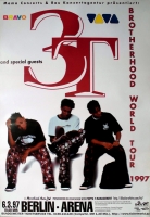 3T - 3 T - 1997 - Plakat - Live In Concert - Brotherhood Tour - Poster - Berlin