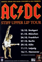 AC/DC - ACDC - 2000 - Plakat - Live In Concert - Stiff Upper Lip Tour - Poster