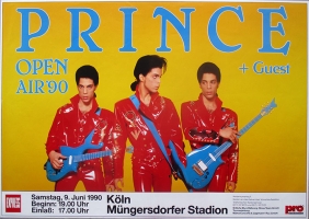 PRINCE - 1990 - Plakat - Live In Concert - Open Air Tour - Poster - Kln