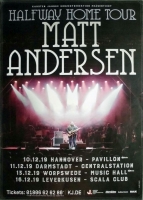 ANDERSEN, MATT - 2019 - Live In Concert - Halfway Home Tour - Poster