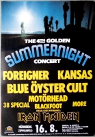 GOLDEN SUMMERNIGHT - 1981 - Motrhead - Iron Maiden - Poster - Nrnberg