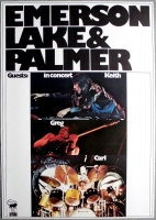 EMERSON LAKE & PALMER - 1973 - Plakat - In Concert - Gnther Kieser - Poster