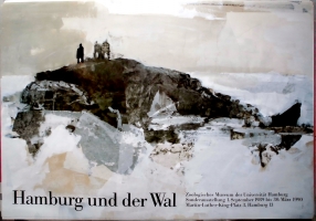 AUSSTELLUNG: HAMBURG UND DER WAL - 1989 - Plakat - Poster - Hamburg