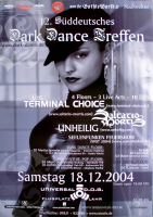 DARK DANCE TREFFEN 12. - 2004 - Unheilig - Saltatio Mortis - Poster - Lahr
