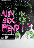 ALIEN SEX FIEND - 1989 - Live In Concert - Another Planet Tour - Poster