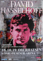 HASSELHOFF, DAVID - 2019 - Plakat - Freedom - Poster - Oberhausen - Signed - C