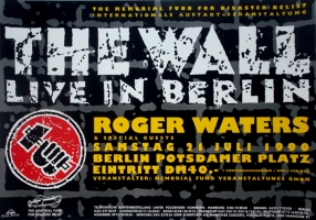 WATERS, ROGER - PINK FLOYD - 1990 - In Concert - The Wall - Poster - Berlin