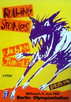 ROLLING STONES - 1990-06-06 -  Plakat - Urban Jungle - Poster - Berlin (H)