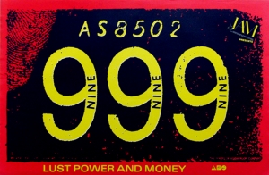999 - NINE NINE NINE - 1987 -Live in Concert - Lust Power...Tour - Poster