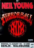 YOUNG, NEIL - 1995 - Live In Concert - Mirrorball Tour - Poster - Berlin