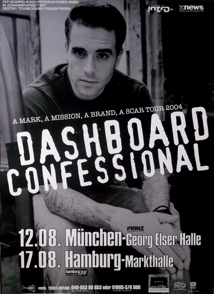 dashboard confessional tour poster