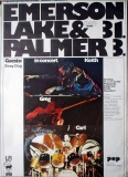 EMERSON LAKE & PALMER - 1973 - Plakat - Gnther Kieser - Poster - Dsseldorf