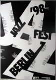 JAZZ FEST BERLIN - 1998 - Plakat - Gnther Kieser - Poster