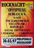 ROCKPALAST - 1997 - Plakat - Offspring - Tocotronic - Suede - Poster - Dsseldor