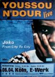 NDOUR, YOUSSOU - 2000 - In Concert - From City to City Tour - Poster - Kln