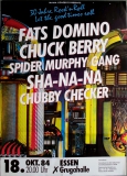 30 JAHRE ROCK N ROLL - 1984 - Fats Domino - Berry - Checker - Poster - Essen***