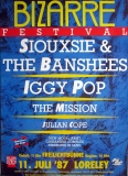BIZARRE FESTIVAL - 1987 - Siouxsie and the Banshees - Iggy Pop - Poster - Loreley