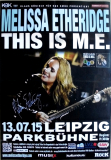 ETHERIDGE, MELISSA - 2015 - Live In Concert - Poster - Leipzig - Signed/Autogramm***