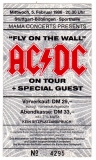 AC/DC - ACDC - 1986 - Ticket - Eintrittskarte - Fly on the Wall Tour - Stuttgart