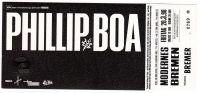 BOA, PHILLIP - 1998 - Ticket - Eintrittskarte - In Concert - Bremen