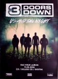 3 DOORS DOWN - 2016 - Promotion - Plakat - Us And The Night - Poster
