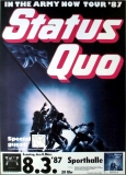 STATUS QUO - 1987 - Live in Concert - In the Army Now Tour - Poster - Hamburg