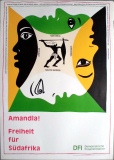 AMANDLA - FREIHEIT FR AFRIKA - African National Congress - Poster