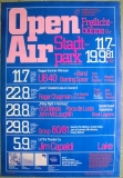 STADTPARK - 1981 - Plakat - McLaughlin - Meola - Jim Capaldi - Poster - Hamburg