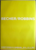 AUSSTELLUNG: BECHER/ROBBINS - 1994 - Plakat - Poster - Hamburg***