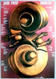 JAZZ FEST BERLIN - 1991 - Plakat - Gnther Kieser - Poster