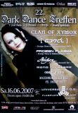 DARK DANCE TREFFEN 22. - 2007 - Clan of Xymox - Frozen Plasma - Poster - Lahr