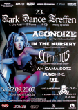 DARK DANCE TREFFEN 23. - 2007 - Agonoize - In The Nursery - Poster - Lahr