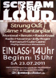 SCREAM IT OUT LOUD - 2011 - Punk - Slime - Rantanplan - Poster - Dsseldorf