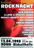ROCKNACHT - 1997 - Anne Clark - Hellacopters - Catatonia - Poster - Bonn