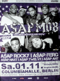 ASAP MOB - 2014 - In Concert - ft. Rocky - Ferg - Nast - Poster - Berlin B