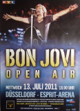 BON JOVI - 2011 - Live In Concert - Open Air Tour - Poster - Dsseldorf