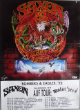 SAXON - 1992 - Motrhead - Live In Concert - Forever Free Tour - Poster