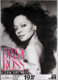 ROSS, DIANA - SUPREMES - 1989 - Concert - Workin Overtime - Poster - Frankfurt