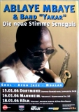 MBAYE, ABLAYE - 2004 - Plakat - Live In Concert - Senegal Tour - Poster