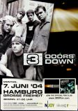 3 DOORS DOWN - 2004 - Plakat - In Concert Tour - Poster - Hamburg