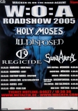 WACKEN - WOA ROADSHOW - 2005 - Plakat - Holy Moses - Illdisposed - Poster
