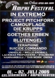 AMPHI FESTIVAL - 2005 - Project Pitchfork - Krupps - Poster - Gelsenkirchen***