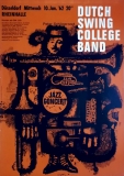 DUTCH SWING COLLEGE BAND - 1962 - Jazz - Gnther Kieser - Poster - Dsseldorf