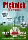 PICKNICK - 2014 - In Concert - Chris De Burgh - Johannes Oerding - Poster