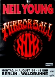 YOUNG, NEIL - 1995 - Live In Concert - Mirrorball Tour - Poster - Berlin