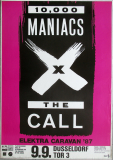 10000 MANIACS - 1987 - Plakat - In Concert - The Call Tour - Poster - Dsseldorf***