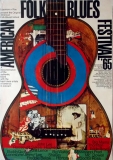 AMERICAN FOLK & BLUES - 1964 - Plakat - Gnther Kieser - Poster - Frankfurt